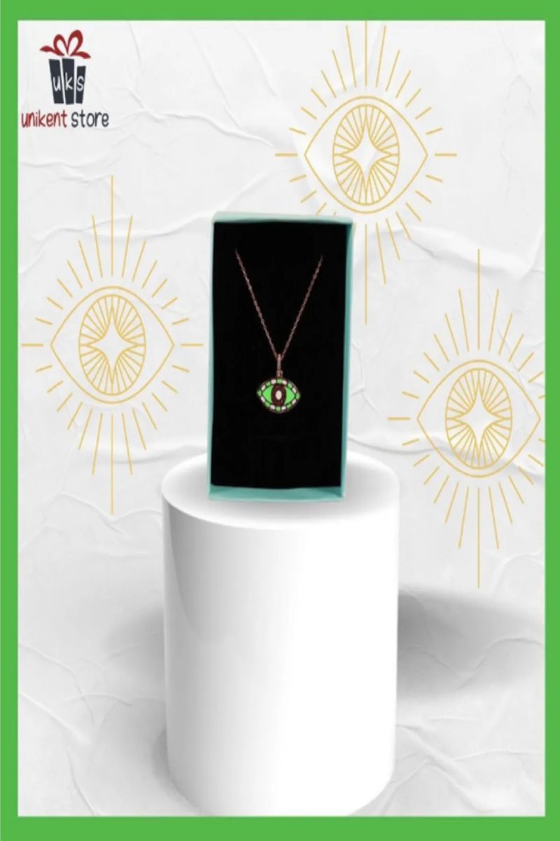 Gümüş Göz Kolye Yeşil