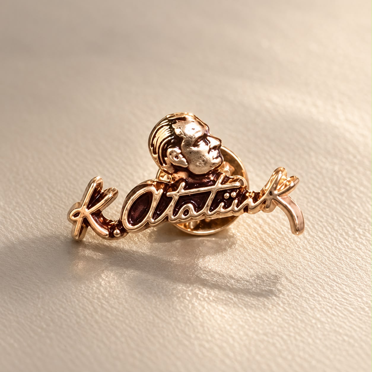 Rozet (Atatürk İmzalı Yaka Rozet (Gold))